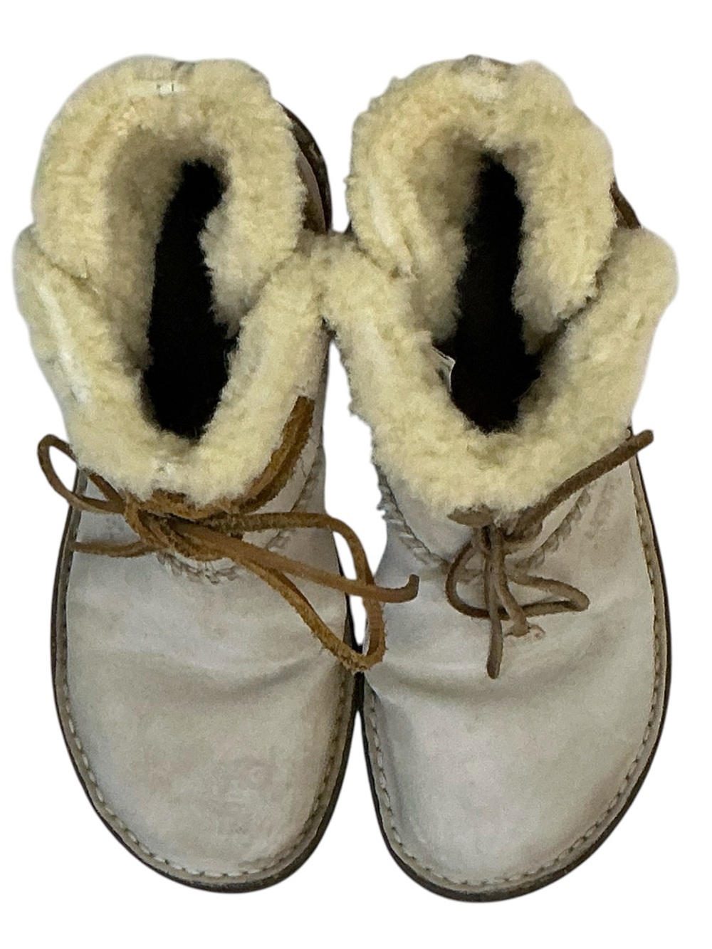 UGG Australia Ankle Boots Womens Cove Suede Leather 5178 Beige Cream US size 9 - Picture 11 of 16